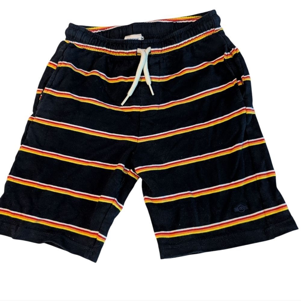 Mayoral Boys Striped Cotton Elastic Waist Shorts Size 8 Youth